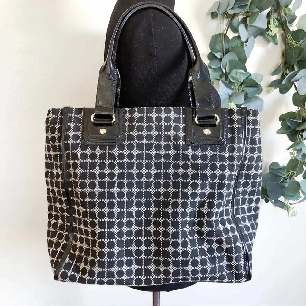 kate spade | geometric dot noel black bag large - Picture 4 of 8
